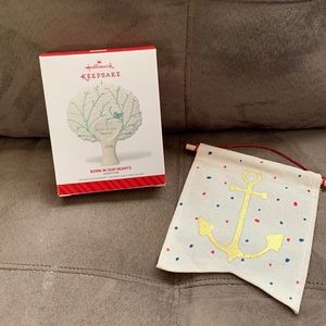 Hallmark Adoption Ornament & Hope Banner.  NWT